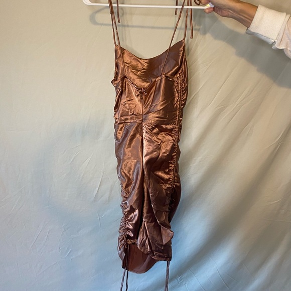 Hello Molly- Bronze Get Outta Here Dress - Picture 8 of 10